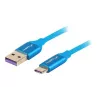 USB-2.0-Kabel LANBERG CA-USBO-21CU-0010-BL — USB A auf USB C, 1 m, blau