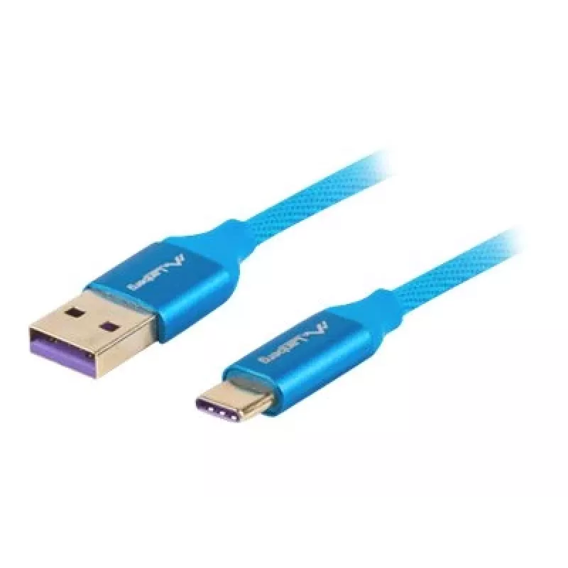 USB-2.0-Kabel LANBERG CA-USBO-21CU-0010-BL — USB A auf USB C, 1 m, blau