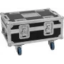 Flightcase Roadinger BAS-1 für 8× SILENT PAR 6 QCL — Transportkoffer