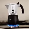 Bialetti Brikka Moka-Kanne 0,1 L Schwarz, Edelstahl