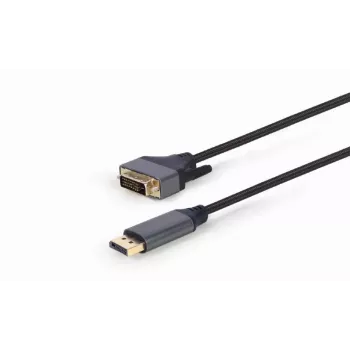 Videokabel-Adapter Gembird CC-DPM-DVIM-4K-6 – DisplayPort auf DVI, 1,8 m, 4K, schwarz