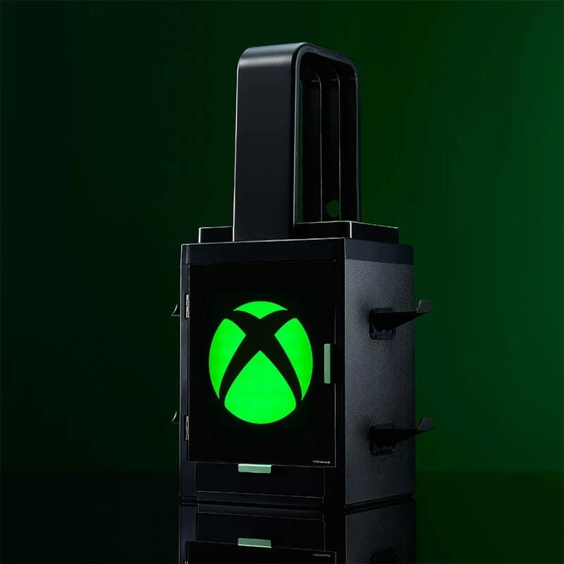 Numskull Games Offizieller Xbox Gaming-Schließfach, Spiele-Diskettenhalter, Xbox, Schwarz, Kabelgebunden