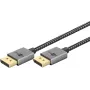 DisplayPort-Kabel 2.0/2.1 schlank (Silber/Schwarz, 1 Meter)
