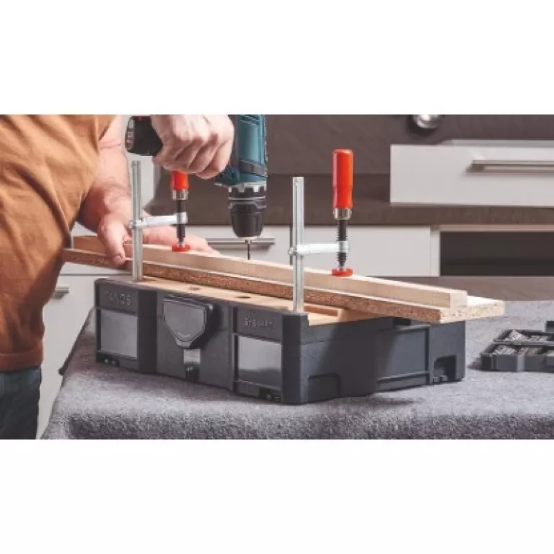Spannpratze BESSEY STC-S-MFT Schwarz Rot Silber Holz 14 Stück