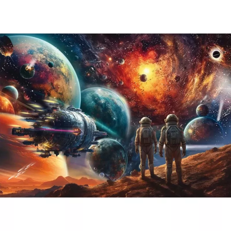 Jigsaw Puzzle schmidt spiele Michele Farella 1000 Teile – Kosmische Farbenpracht