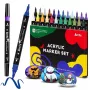 Arrtx Acrylic Marker Pens LC303304 — 24-Farben-Set, feine/mittlere Spitzen
