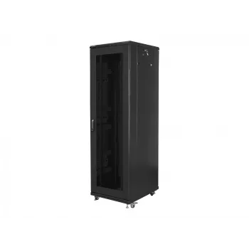 Freistehender Rack-Schrank LANBERG FF01-6842-23B 42U, 800 mm Tiefe, 600 mm Breite, 95 kg, IP20, schwarz