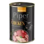 Nassfutter für Katzen Dolina Noteci Piper Animals mit Huhn 400 g, Alleinfuttermittel für ausgewachsene Katzen, 11% Protein, 5% Fett, 80% Feuchtigkeit