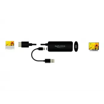 Adapter HDMI-A Stecker auf USB Type-C Buchse DeLOCK 63251