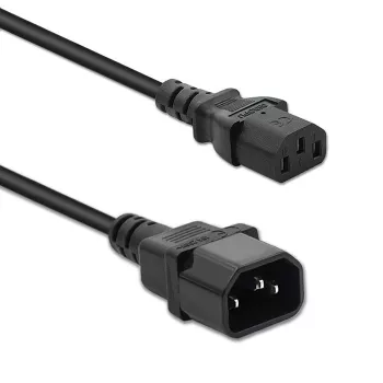 Stromverlängerungskabel QOLTEC 50459 IEC C13 auf C14 1,5 m