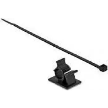 Kabelklemme DeLOCK 18880 Nylon Schwarz 10 Stück Max. Bündeldurchmesser 1,56 cm
