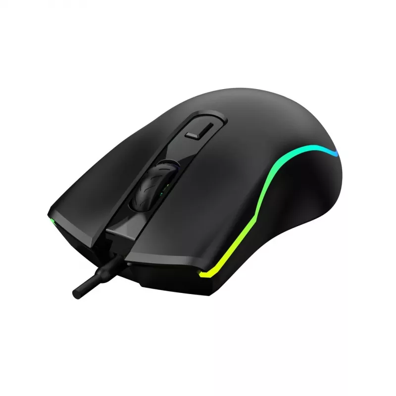 Kabelgebundene beheizte Gaming-Maus ActiveJet AMY-W390 — beidhändig, optisch 2000 DPI, USB Typ-A, 4 Tasten, schwarz