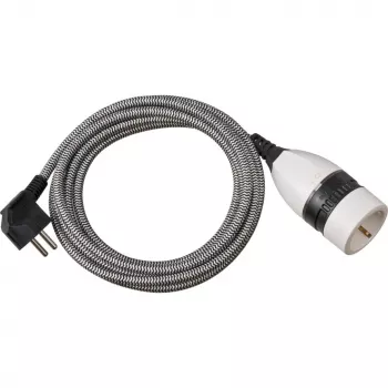Brennenstuhl 1161830 Verlängerungskabel 3 m 1 AC-Ausgänge Innenbereich Schwarz - Weiß (1161830)