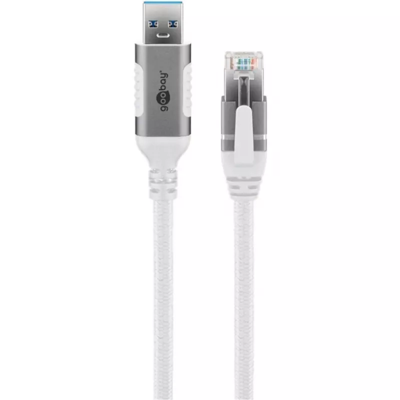 Goobay 74157 - Netzwerk-Adapterkabel USB 3.0 Typ A Gigabit Ethernet 1 m - Netzwerkkarte - 1.000 Mbit/s (74157)