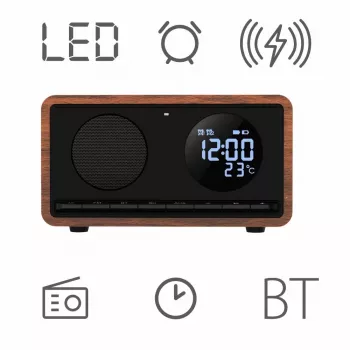 MANTA Radiowecker RDI912B Rimini Schwarz mit 12-Zoll-Anzeige und 8 GB Speicher