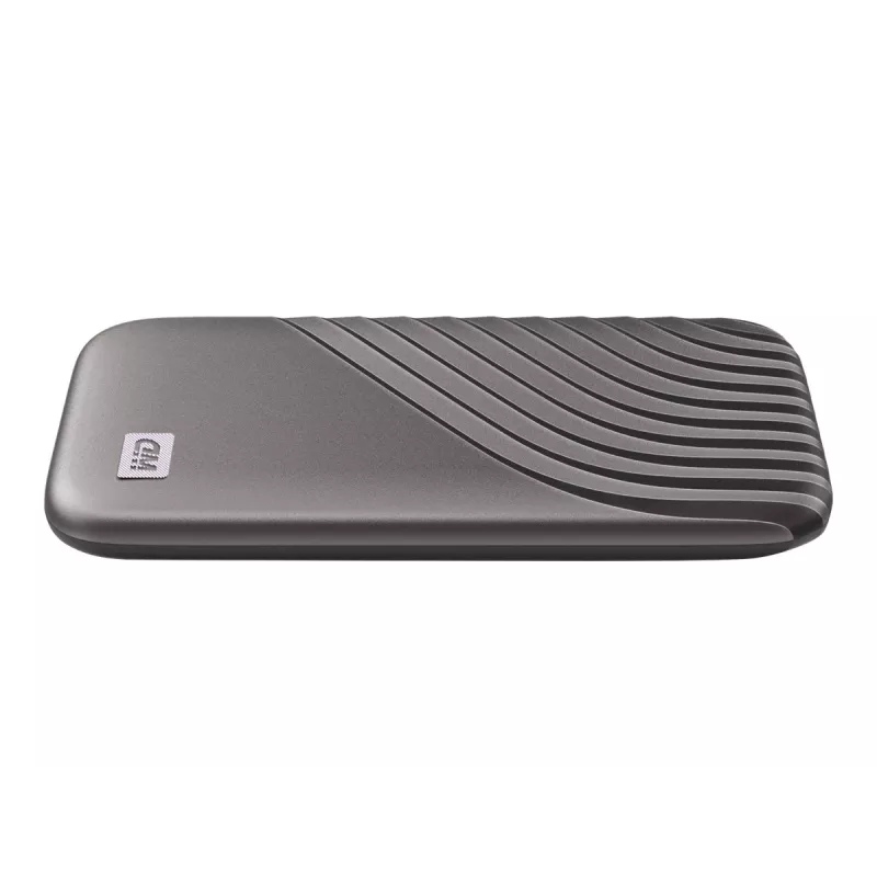 WD My Passport SSD WDBAGF0040BGY – SSD – verschlüsselt – 4 TB – extern (tragbar) – USB 3.2 Gen 2 (USB-C-Anschluss) – 256-Bit-AES – Grau