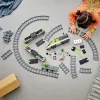 LEGO 60337 City Express Personenzug Set ferngesteuertes Spielzeug Geschenk für Kinder Jungen und Mädchen mit funktionierenden Scheinwerfern 2 Waggons und 24 Schienenteilen