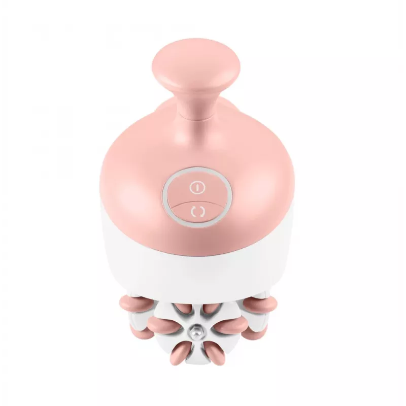 Handrollmassagegerät Medisana AC 950 — kabellos Li‑Ion, 2 Leistungsstufen, ergonomische Griffe, 381 g, roségold/weiß
