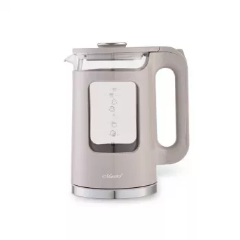Maestro MR-065-BEIGE Elektrischer Wasserkocher 1,7 L, 2200 W, Glasgehäuse, beige