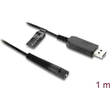 Ladekabel DELOCK 12 V für Elektrorasierer kompatibel mit Braun Serie 1/3/5/7/9