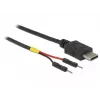USB-Kabel DeLOCK 85418 0,1 m USB C Schwarz