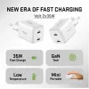 Wand-USB-C-Ladegerät YENKEE G35D 2x18W Power Delivery 3.0 3A