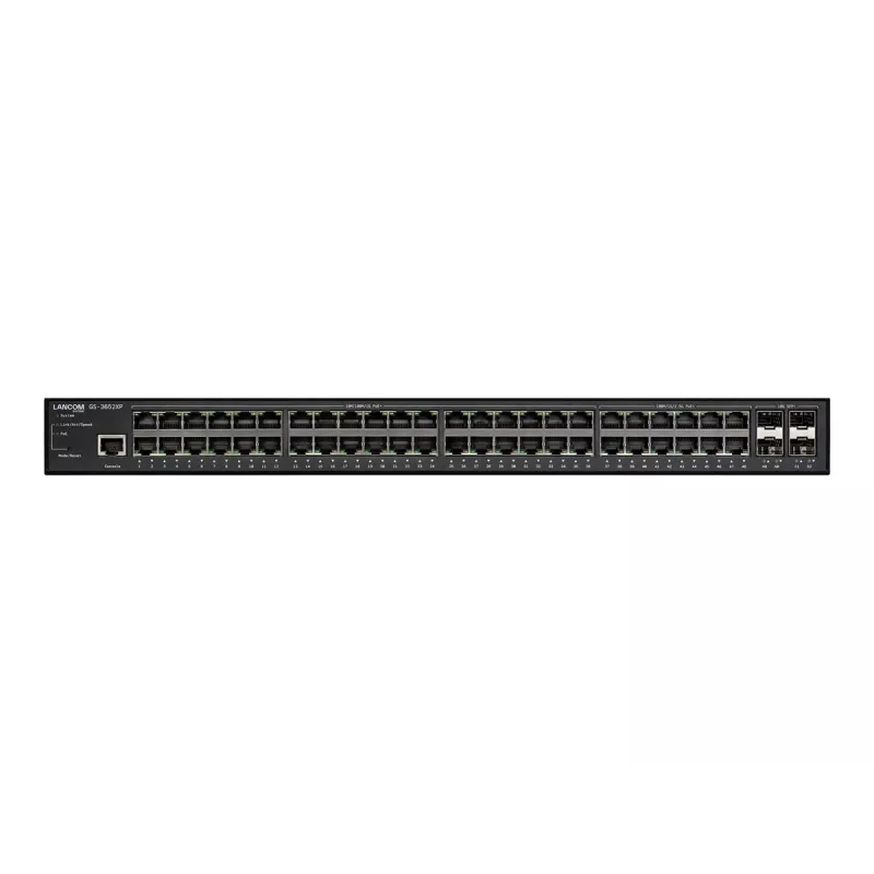 LANCOM GS-3652XP Managed L3 2.5G Ethernet (100/1000/2500) Power over Ethernet (PoE) 1U Schwarz