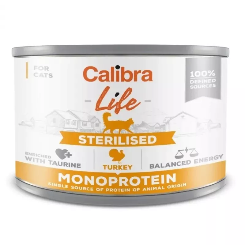 CALIBRA Cat Life Sterilised Turkey - Nassfutter für Katzen - 200g