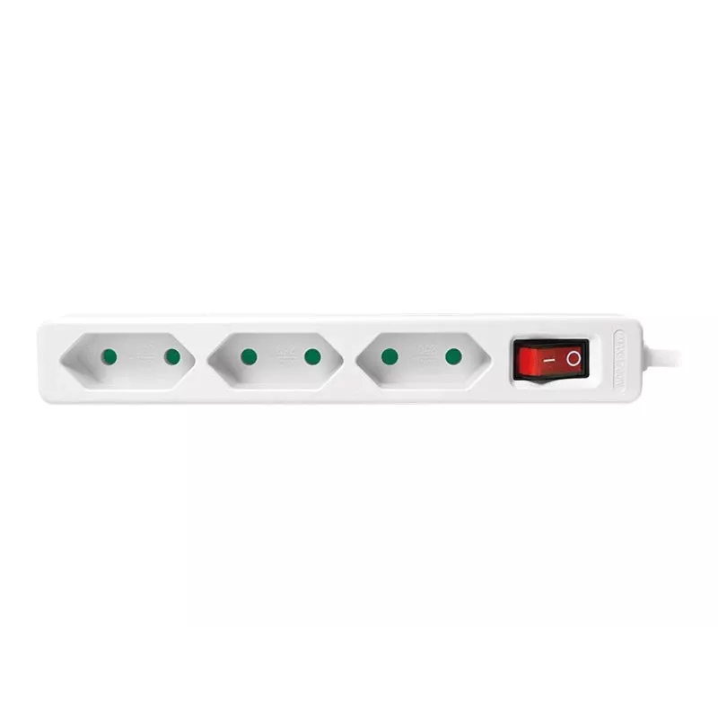 Power Extension LogiLink LPS230 1,5 m 3 AC-Ausgänge Innenbereich Weiß