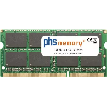 PHS-memory 16 GB RAM-Speicher DDR3 SO DIMM 1600 MHz PC3L-12800S 204-Pin DIMM 1,35 Volt (SP356582)