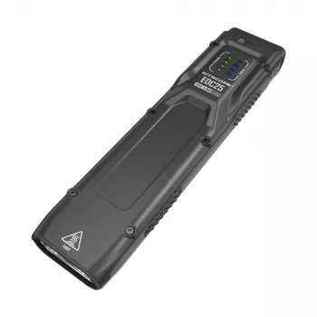 Taktische Taschenlampe Nitecore EDC25 — Dual-LED, 15 lm, Aluminiumgehäuse, USB-aufladbar, IP54, stoßfest, schwarz