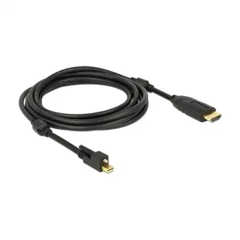 Videokabel-Adapter DeLOCK 83731 Mini DisplayPort auf HDMI 3m Schwarz