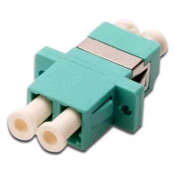 Digitus LWL-Kupplung Duplex LC auf LC MM OM3 Aqua