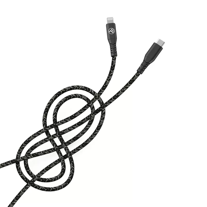 Datenkabel Tellur Type-C auf Lightning 3A PD60W 1m – schwarz