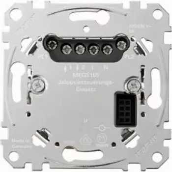 Rollladensteuerung Merten MEG5165-0000, metallic, 220–230 V AC, 50–60 Hz, max. 1000 W