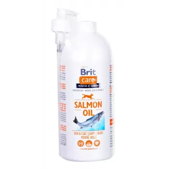 Nahrungsergänzungsöl Brit Care BRIT 1000 ml – Haut- und Fellzusatz für Hunde und Katzen, 1-L-Flasche