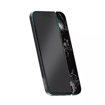 Hybridglas-Displayschutz Crong für iPhone 15 CRG-NANO-IP61 9H Härte kratzfest