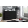 Kommode top e shop M8 140 CZERŃ — 8 Schubladen, Spanplatte, 1380×400×970 mm, schwarz