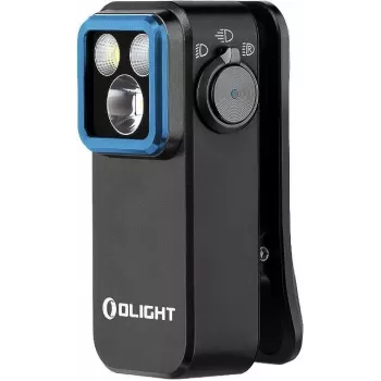LED-Clipleuchte olight OCLIP PRO (Modell 12894) mit 3 Lichtquellen, schwarz, multifunktional