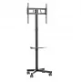 Gembird TV-Bodenständer mit Rollen (neigbar) für 32 Zoll–55 Zoll, VESA 100x100–400x400, max. Traglast 30 kg, schwarz