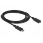 USB-Kabel DeLOCK 85534 USB 3.2 Gen 1 1,5 m USB C Schwarz