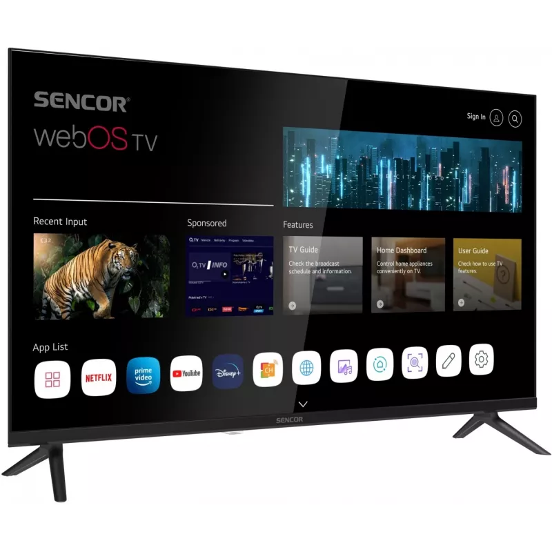 Fernseher SENCOR SLE 32S830WB 32 Zoll LED Smart webOS 12V BT5.0