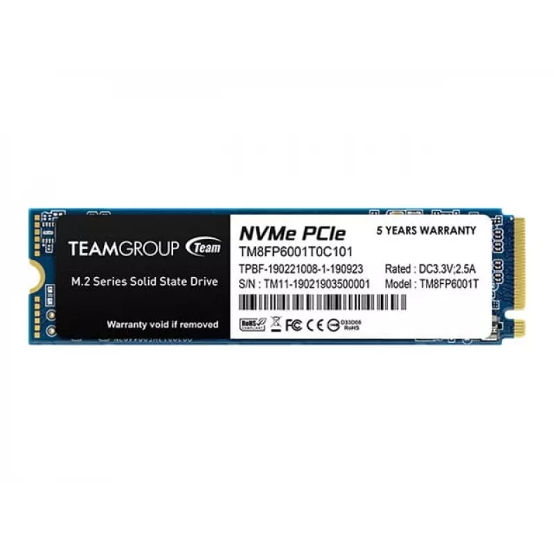 SSD-Festplatte Team Group 1 TB M.2 PCI Express 3.0 NVMe MP33