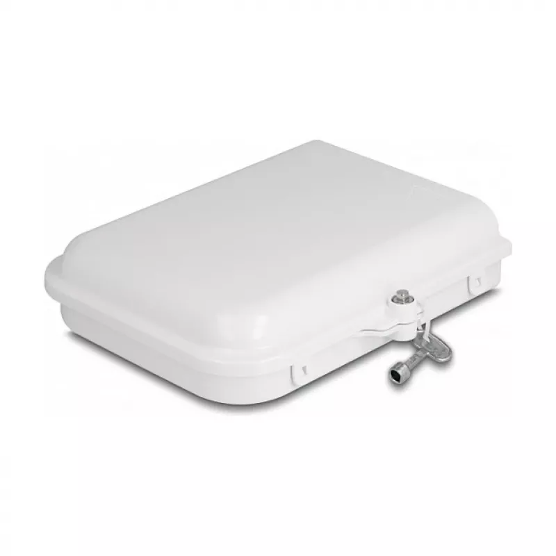 DeLOCK Glasfaserverteilerbox 8 Port wasserdicht Weiß