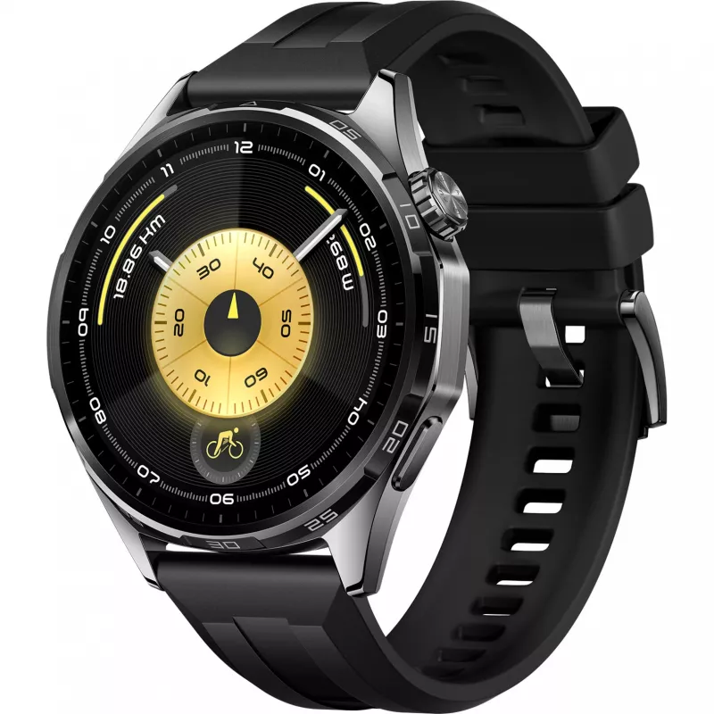 Huawei WATCH GT6 3,73 cm (1,47) AMOLED 46 mm Digital 466 x 466 Pixel Touchscreen Schwarz GPS (Satellit)