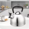 Wasserkocher Maestro MR-1336 1,8 L, Edelstahlgehäuse, schwarzer kühler Griff