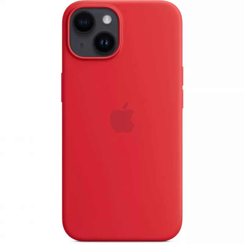 Apple iPhone 14 Silikon-Case mit MagSafe, (PRODUCT)Rot
