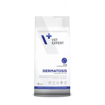 VET EXPERT Veterinary Diet Dermatosis Hund Lachs & Kartoffel - Trockenfutter für Hunde - 2 kg