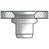 Blindnietmutter GESIPA Al M10×12×21 Senkkopf für 4,0–6,5 mm, 100er-Pack