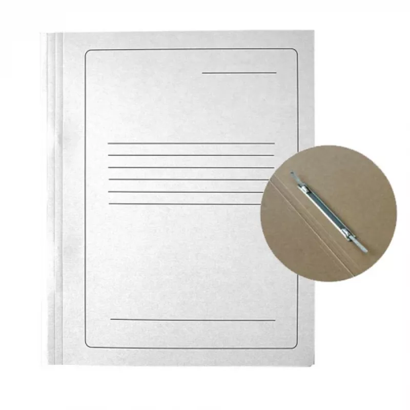 Kartonordner SEG-6 A4, 250 g/m² Karton, mit Presse und Polsterung, weiß